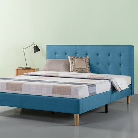 tufted platform bed king king size zinus blue upholstered tufted platform bed king walmartcom tufted platform bed king king size zinus blue upholstered tufted platform bed king walmartcom